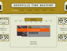 Tablet Screenshot of nashvilletimemachine.com